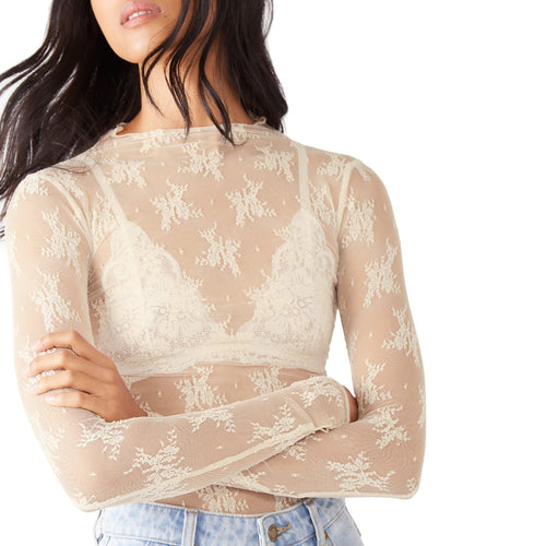 Sheerluxe Long sleeve mesh top